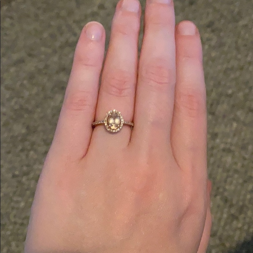 Stunning Rose Gold and Morganite Engagement ring